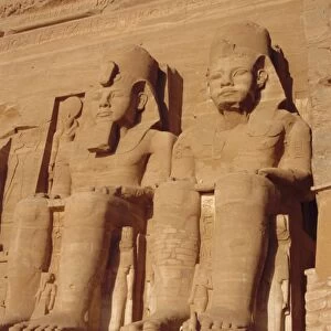 Temple of Re-Herakhte for Ramses II, moved when Aswan Dam built, Abu Simbel