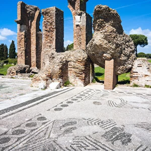 Terme di Porta Marina, Ostia Antica archaeological site, Ostia, Rome province, Lazio