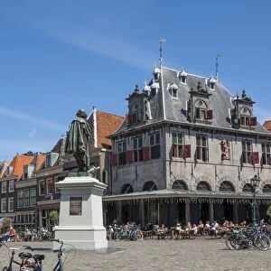 Town Square with statue of Jan Pieterszoon Coen, Dutch East India Company, Hoorn