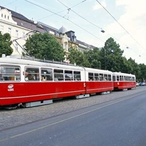 Tram, Leopoldstadt, Vienna, Austria, Europe