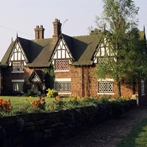 Typical Cheshire farmhouse, Beeston, Cheshire, England, United Kingdom, Europe