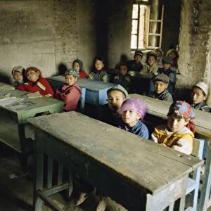 Uyghur School, Minfeng, Xinjiang, China, Asia
