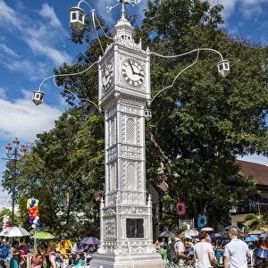 The Victoria Clocktower in downtown Victoria, Mahe, Republic of Seychelles, Indian Ocean