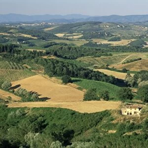 View across agricultural landscape