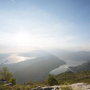 Views over Bay of Kotor, UNESCO World Heritage Site, from Lovcen National Park, Montenegro