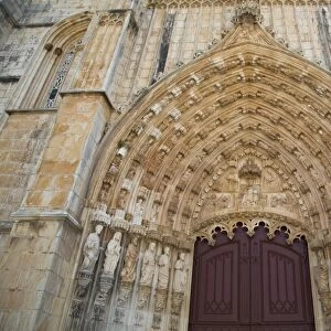 Detail above western door, The Dominican Abbey of Santa Maria da Vitoria, UNESCO