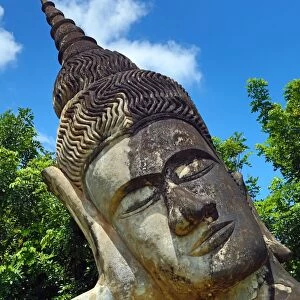 Reclining Buddha statue at the Buddha Park, Vientiane, Laos