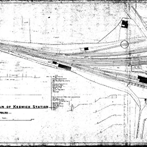 Ck and P Railway - Plan of Keswick Station - General Layout Plan