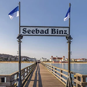 Binz pier on Ruegen, Mecklenburg-Western Pomerania, Northern Germany, Germany