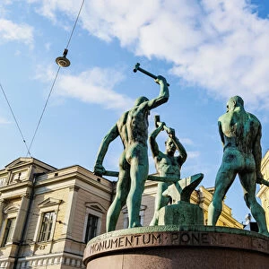 Three Blacksmiths Statue, Helsinki, Uusimaa County, Finland