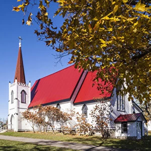 Canada, New Brunswick, Saint John River Valley, Gagetown, St John Anglican Church, b