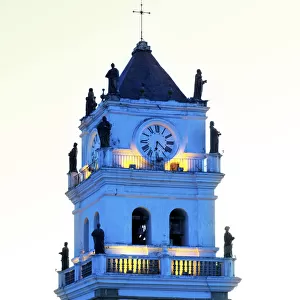 Cathedral Clock Tower, Baroque Style, Sucre, Bolivia, UNESCO World Heritage Site