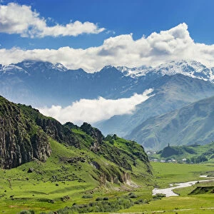 Caucasus mountain range. Khevi-Kazbegi region, Georgia. Caucasus