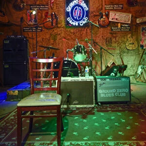 Clarksdale, Mississippi, Ground Zero Blues Club Stage, Owned By The Actor Morgan Freeman