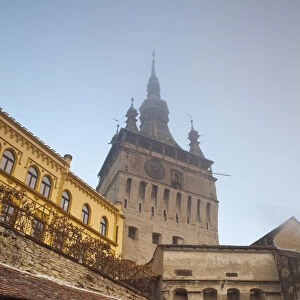 Clock Tower & Medieval Old Town, Sighisoara, Transylvania, Romania