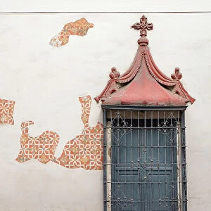 Colonial architecture window in Trujillo, La Libertad, Peru