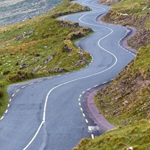 Connor pass, Dingle peninsula, County Kerry, Munster province, Ireland, Europe