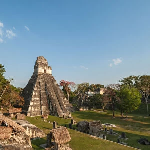 Gran Plaza and Temple I, Tikal mayan archaeological site, Guatemala