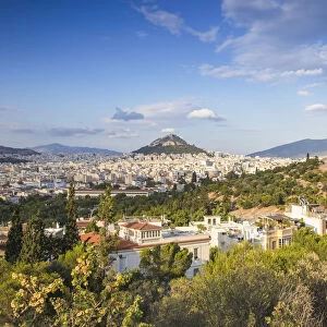 Greece, Attica, Athens, Greece, Attica, Athens, View of The Acropolis and Central