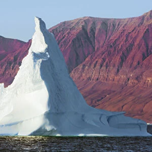 Iceberg and fjord walls - Greenland, Northeast Greenland National Park