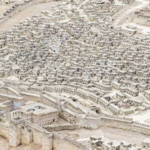 Israel, Jerusalem District, Jerusalem, Israel Museum. Holyland Model of Jerusalem