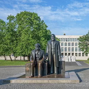 Marx-Engels Monument Alexander Platz, Berlin, Germany