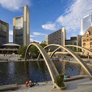 Nathan Phillips Square and Toronto City Hall, Toronto, Canada