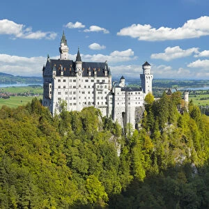 Neuschwanstein Castle, Schwangau, Allgau, Swabia, Bavaria, Germany