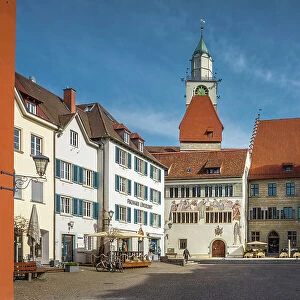 Old town of Ueberlingen with St. Nicholas Minster, Baden-Wurttemberg, Germany