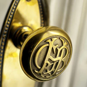 Peru, Lima, Original Brass Door Knob With Initials, Gran Hotel Bolivar, Historic Hotel