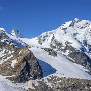Piz Bernina, Bernina mountain range, Upper Engadin, Grisons (Graubunden), Switzerland