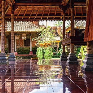 The porch of a traditional house in Ubud, Bali, Indonesia