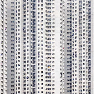 Public housing apartment block towers in Tseung Kwan O, Sai Kung District, New Territories