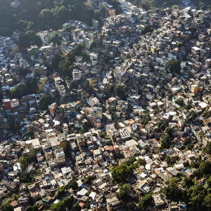 Rocinha Favela, elevated view, Rio de Janeiro, Brazil