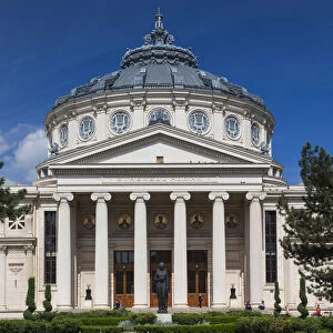 Romania, Bucharest, Romanian Atheneum, exterior