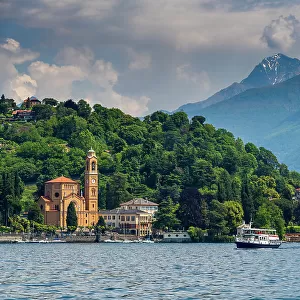 Scenic view of Mezzegra, Lake Como, Lombardy, Italy