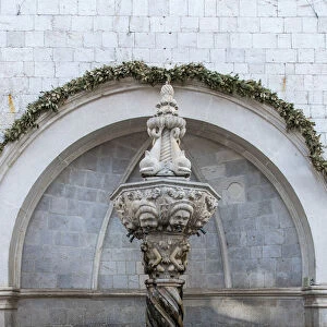 Small Onofrio fountain, Rectors Palace, Dubrovnik, Croatia