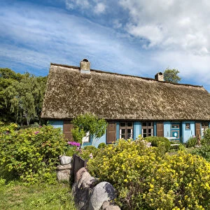 Thatched house, Warthe, Lieper Winkel, Usedom island, Mecklenburg-Western Pomerania