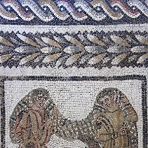 Tunisia, Northern Tunisia, Utica, Musee d Utique, Roman-era mosaic