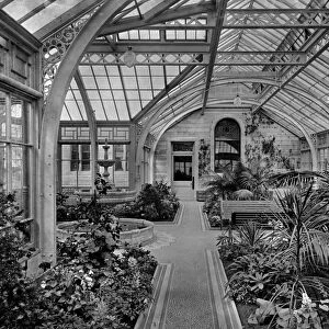 View of the conservatory, Seafield House, Ayr. Date: 1890