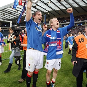 Rangers FC: Triumphant Victory in Co-operative Insurance Cup Final (2011) - Weir and Naismith Celebrate
