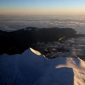 An aerial view of the Andres mountains near La Paz