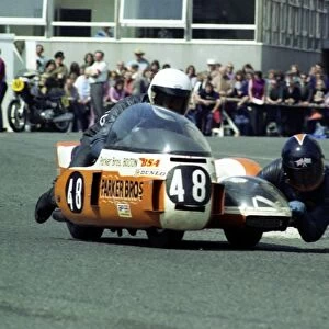 Mick Whitton & Vince Biggs (BSA) 1976 500cc Sidecar TT