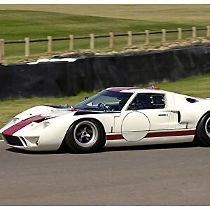 Ford GT40, 1965, White, red stripe