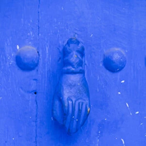 Africa, North Africa, Morocco, Chefchaouen or Chaouen, Traditional door knocker