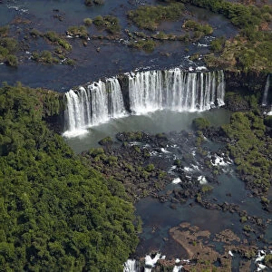 Argentinian side of Iguazu Falls, on Brazil and Argentina border