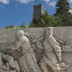Bulgaria, Central Mountains, Shipka, Shipka Pass, Freedom Monument built in 1934