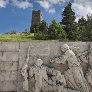 Bulgaria, Central Mountains, Shipka, Shipka Pass, Freedom Monument built in 1934