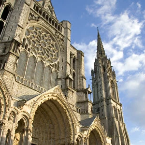 The Cathedral of Our Lady of Chartres at Chartres in the region of Centre, France