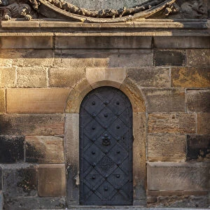 Door in the Old Town Hall, Prague, UNESCO World Heritage Site, Czech Republic